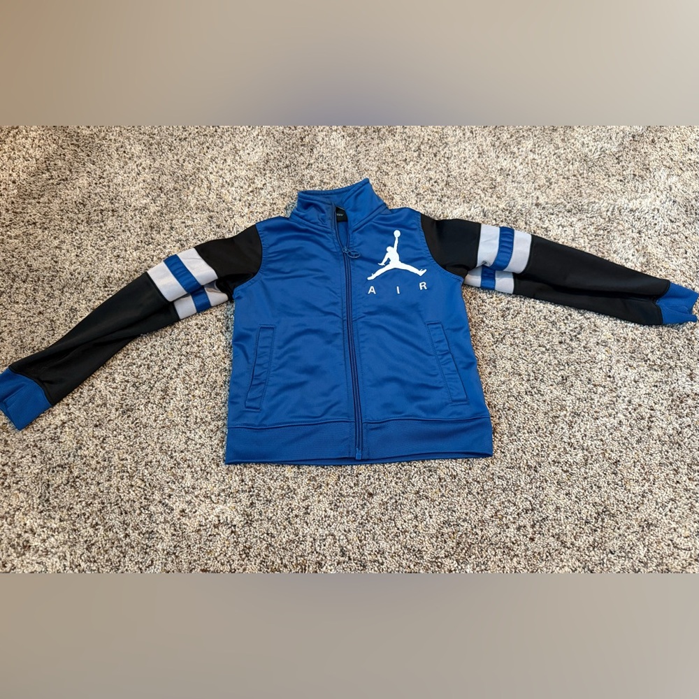 Jordan Toddler Blue Zip Up Jacket - Size 4T Excellent Condition